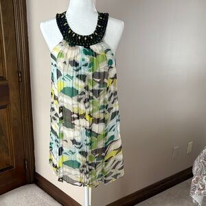 BCBG Multicolor Halter Mini Dress